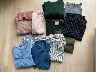 Blandet tøj, 11 bluser, skjorter og t-shirts, Copenhagen Luxe, Kaffe mfl , str. Medium ,  -,  -,  Go