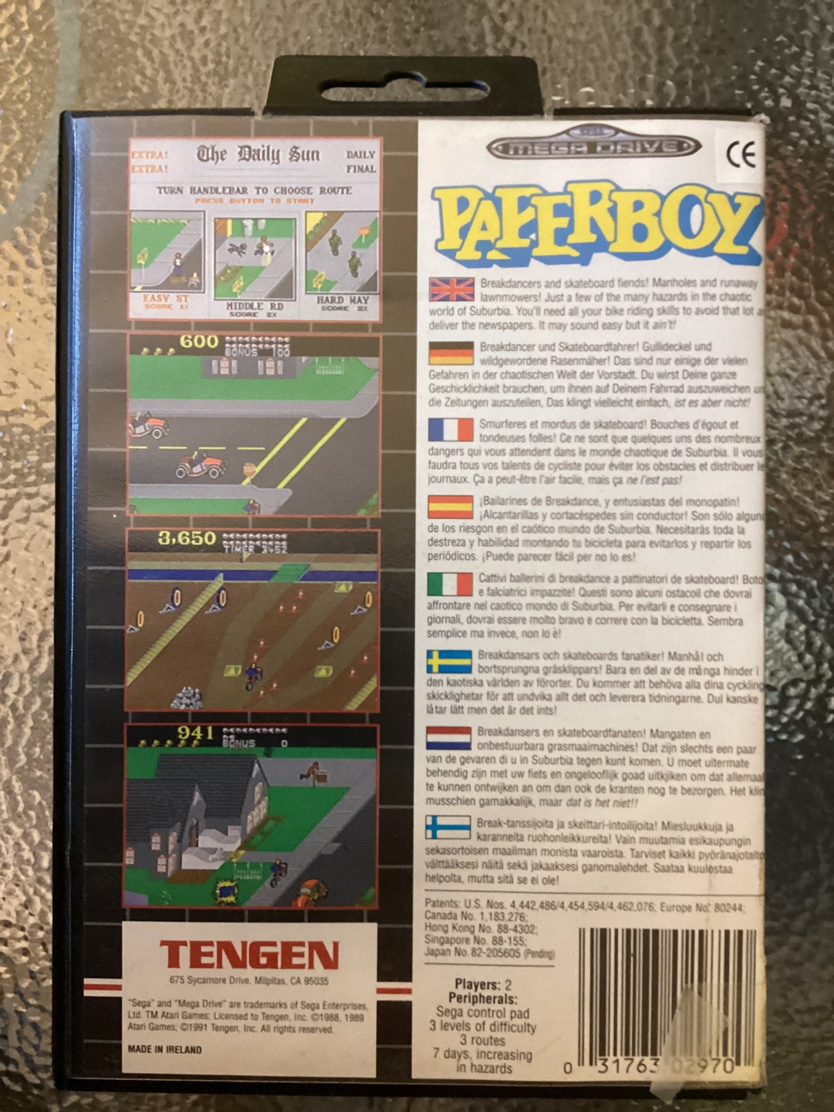 Paperboy, Sega Megadrive