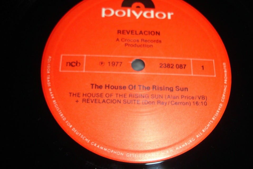 Maxi-single 12", Revelacion, The House Of The Rising Sun