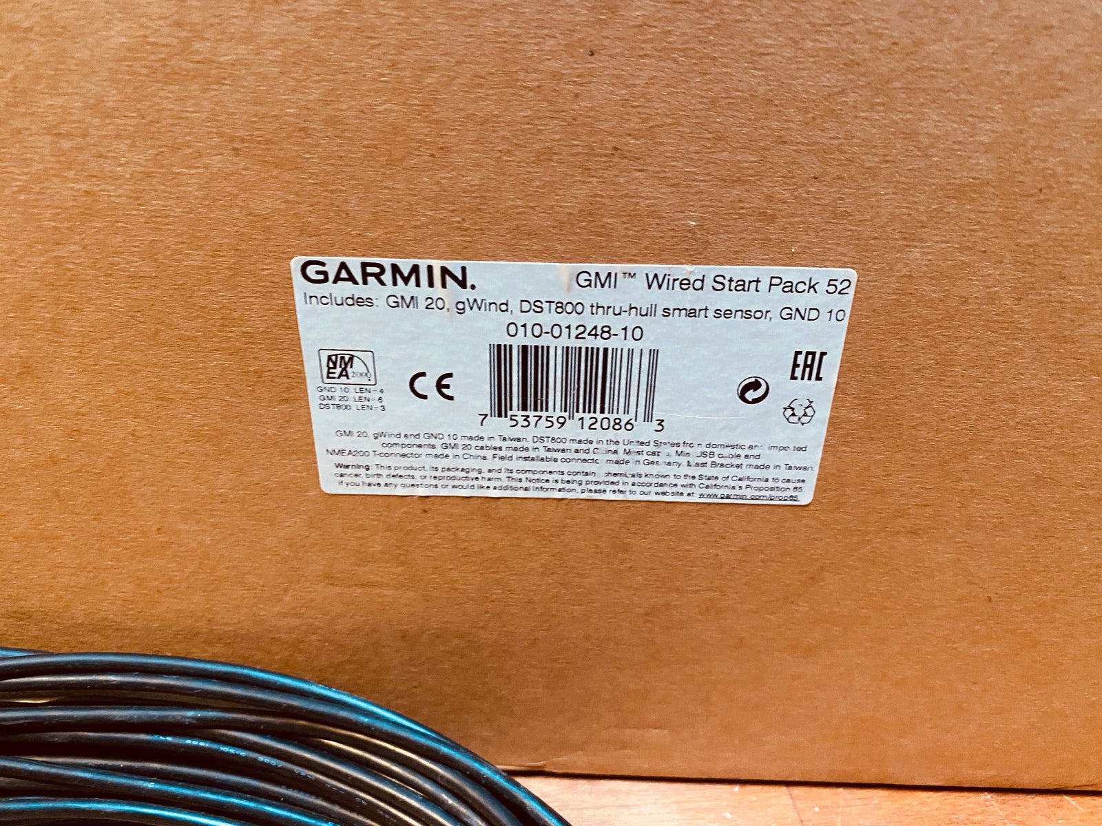 GMI wired startpakke uden log, Garmin