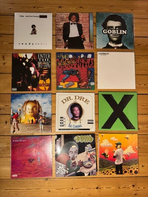 LP, Blandet, Vinyl Samling , Hiphop, Større pladesamling, hovedsageligt hip-hop, sælges. Alle vinyle