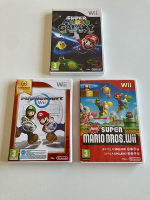 Mario spil til Nintendo Wii, Nintendo Wii, Blandet Mario spil til Nintendo Wii

Mario Galaxy 100kr
M