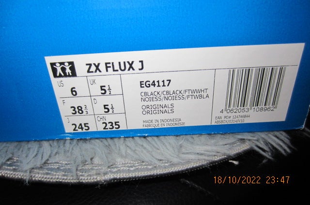 Kondisko str. 38 Adidas ZX FLUX J EG4117 dba.dk K b og Salg