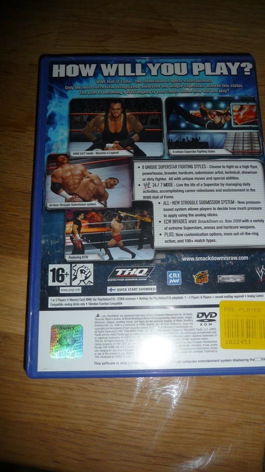 Smack Down 2008, PS2, sport