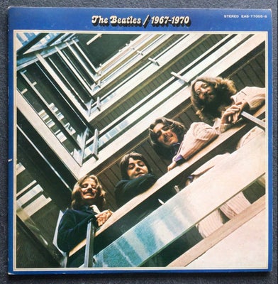 LP, The Beatles , Blue album / blåt album 1967-1970, Rock, Japansk tryk i EX vinyl. Cover VG+ Bookle