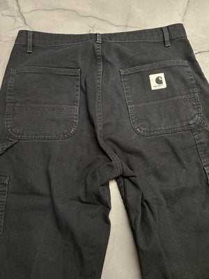 Jeans, Carhartt, str. 28,  Sort,  God men brugt, RW Boyfriend