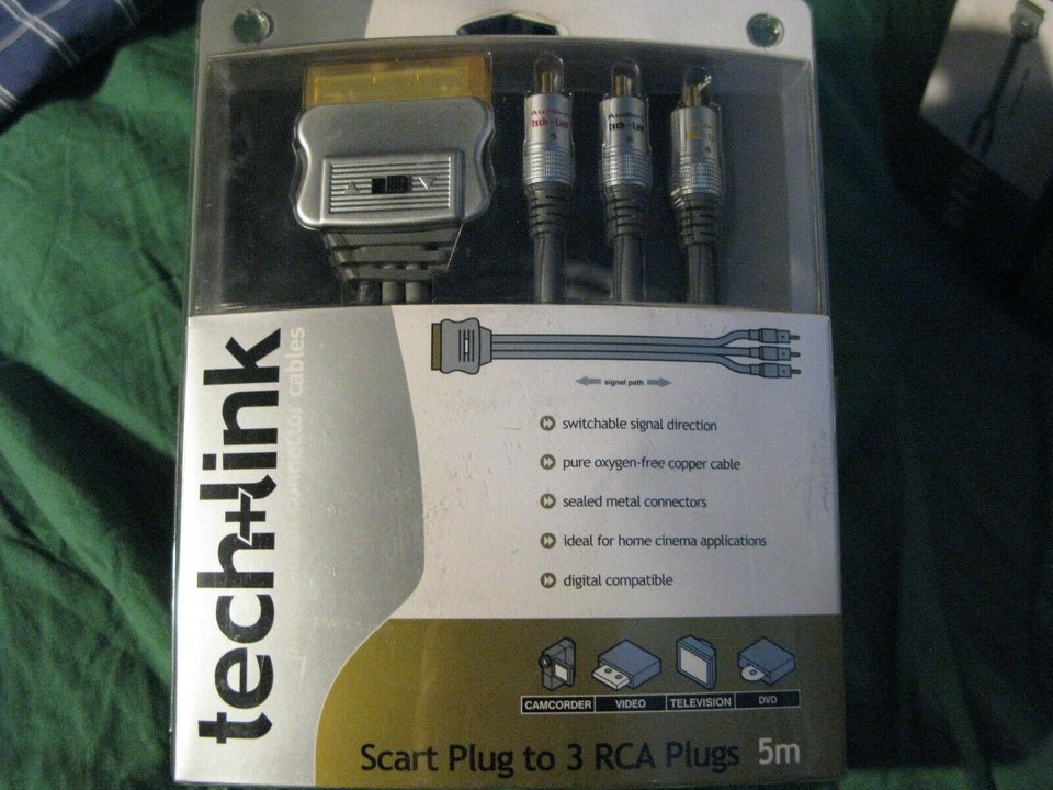 Scart, tech+link, 5 m m.