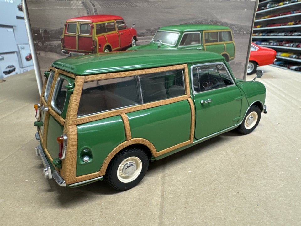 Modelbil, Morris Mascot Mini Traveller Estate 1/18, skala