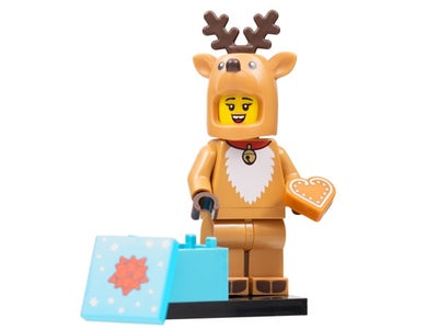 Lego Minifigures, Serie 23 - ALLE er helt nye:

4: Reindeer Costume 35kr.
5: Holiday Elf 45kr.
6: Ca