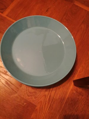 Porcelæn, Tallerken frokosttallerken, Ittala teema, Ittala teema 
Turkis blå tallerken 
21,5 cm
Der 