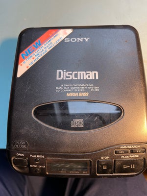 Discman, Sony, Sker intet når man tænder

Sælges som defekt