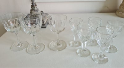 Glas, 8 Holmegaard Derby glas, Derby Holmegaard, 8 gl. Derby Holmegaard glas alle fin stand og uden 