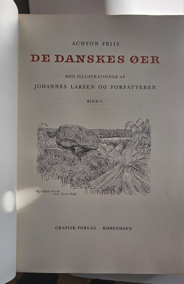 De danske Øer Bind 1-3, Achton Friiis, emne: geografi