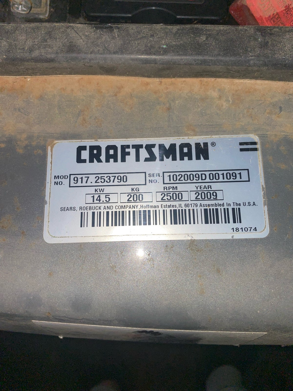 Havetraktor, Craftman 19,5 , 19,5 hk
