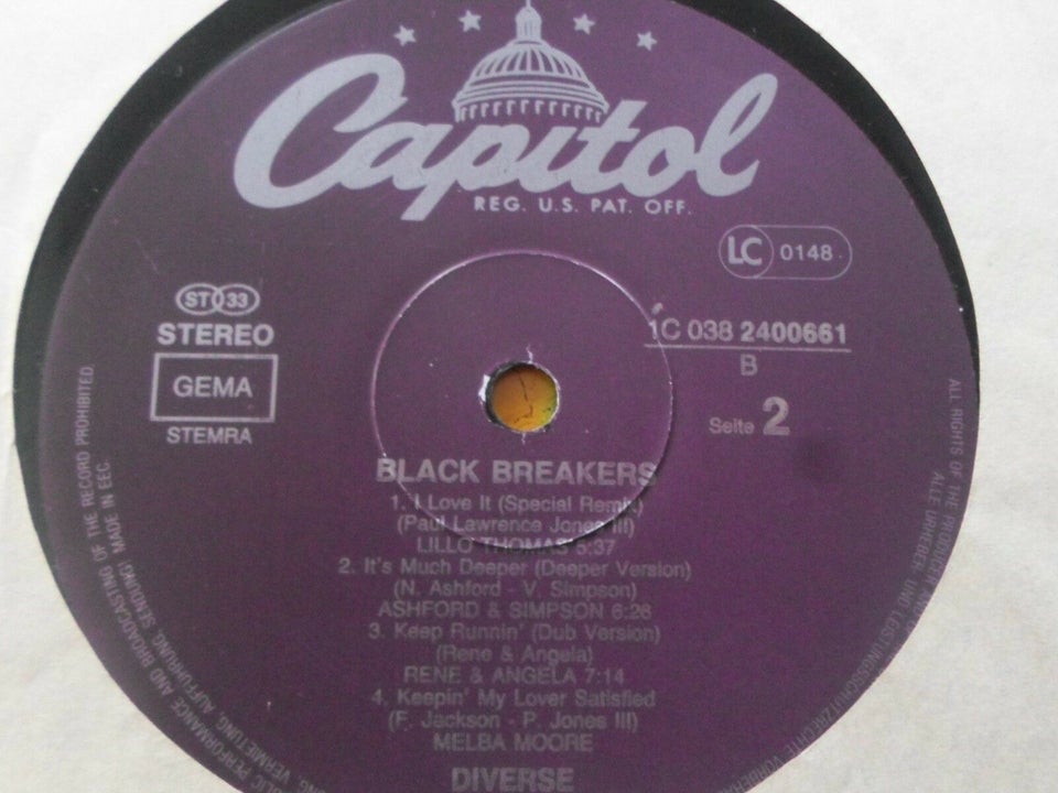 LP, Breakers 1984, BLACK BREAKERS