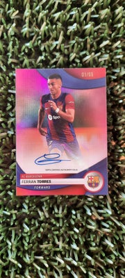 Samlekort, Fodboldkort, Ferran Torres
FC Barcelona
Nummer 1 ud af 99 mulige (First Print)
Sticker Au