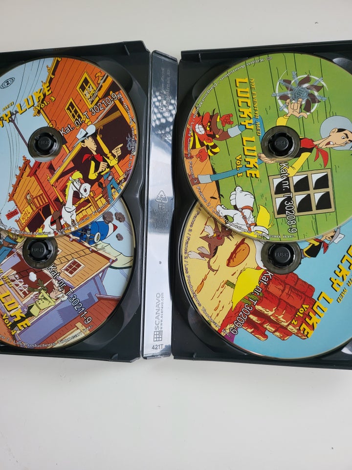 Lucky Luke, DVD, tegnefilm