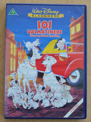 101 Dalmatinere, instruktør Walt Disney, DVD, tegnefilm, 101 Dalmatinere
Se gerne mine andre annonce