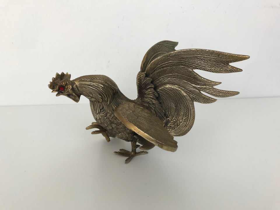 Messing, Vintage messing hane figur