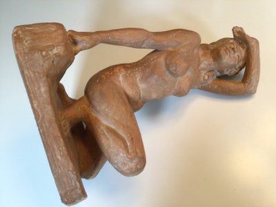 Keramik, NØGEN KVINDE FIGUR, En smuk keramik figur i keramik, ( nøgen kvinde )  lavet af HANS GISLER