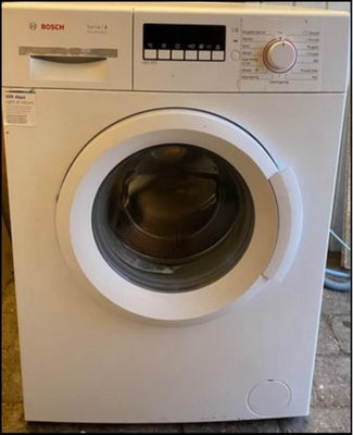 Bosch vaskemaskine, frontbetjent, A+++

Virker fint. 


Kan leveres til kantsten for 200 kr mere ( K