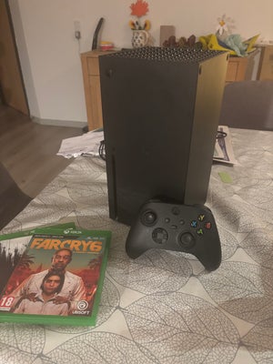 Xbox Series X, xbox series x, Perfekt, Xbox series x 1 tb I sort sælges med 1 controller og far cry 