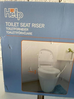 Toiletsæde, easy help, Toiletsæde, easy help
toilet sæde forhøjer 12 cm
max bruger vægt 136 kg
ny og