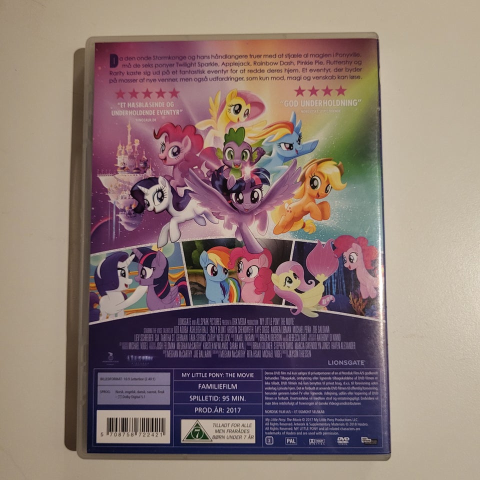 my little pony filmen, DVD, animation