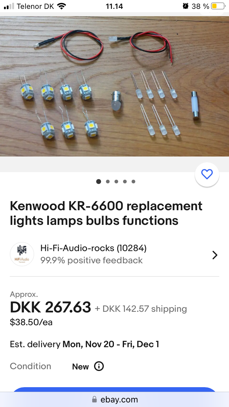 Receiver, Kenwood, KR-6600