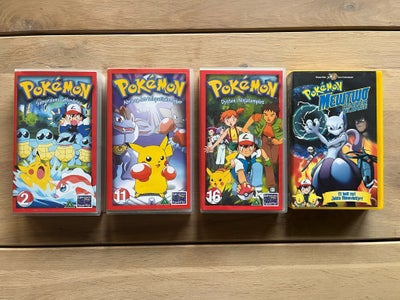 Tegnefilm, Pokemon VHS, Pokemon VHS film sælges.
30 kr pr. stk.

Kan sendes for 45 kr uanset antal.