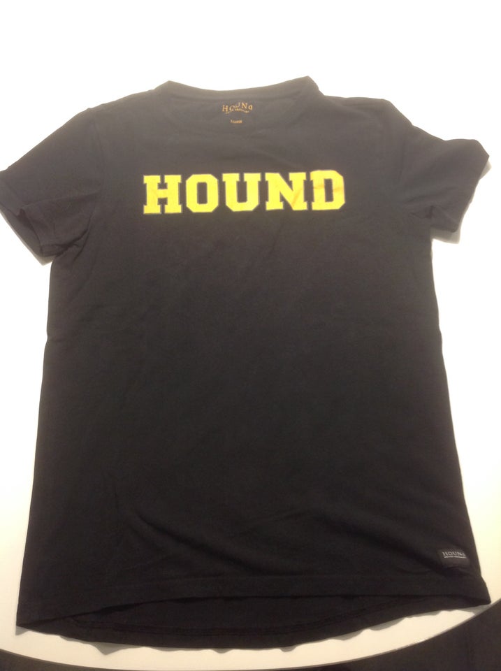 T-shirt, Kortærmet Sort guldprint, HOUNd