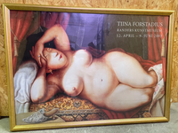 Art print, Tiina Forstadius, motiv: Nøgen kvinde