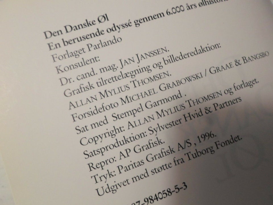 Bøger og blade, Den Danske Øl