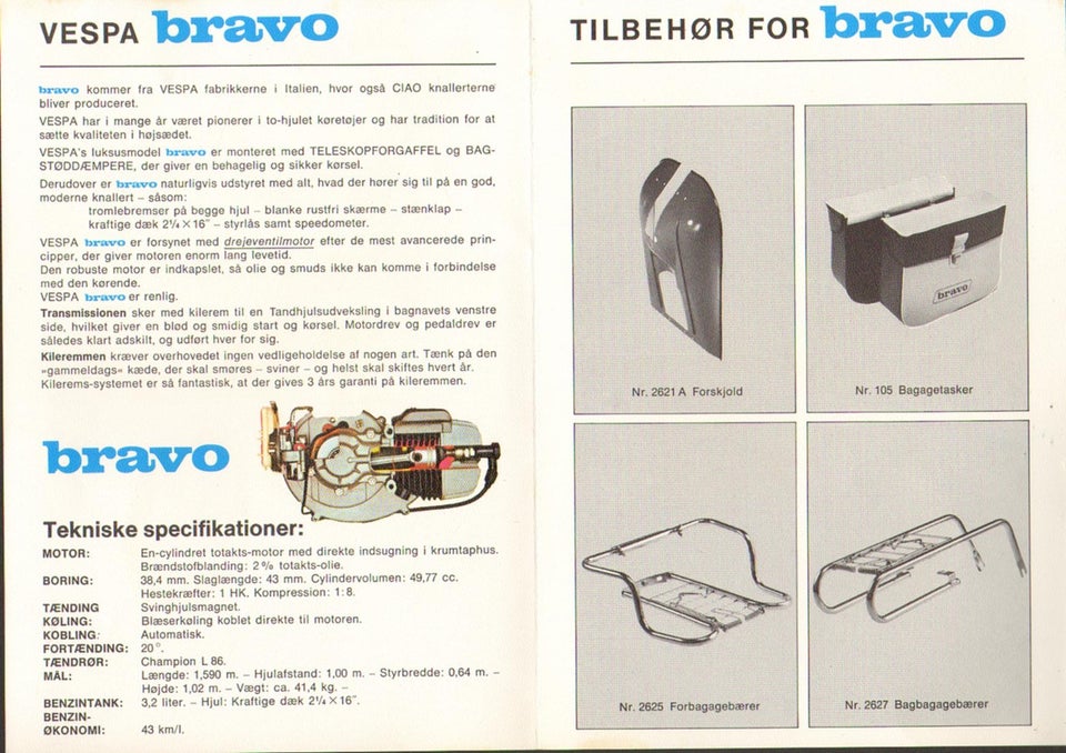 Vespa Bravo Brochure