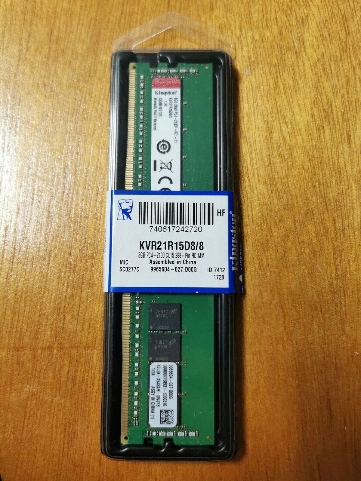 Kingston, 8GB, DDR4 SDRAM – – Køb Nyt og Brugt