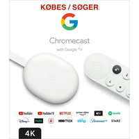 Google Chromecast TV 4K KØBES, Google Chromecast TV 4K