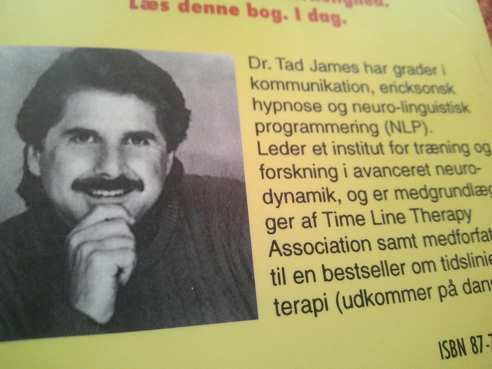 Skab din egen fremtid, Tad James, emne: personlig udvikling