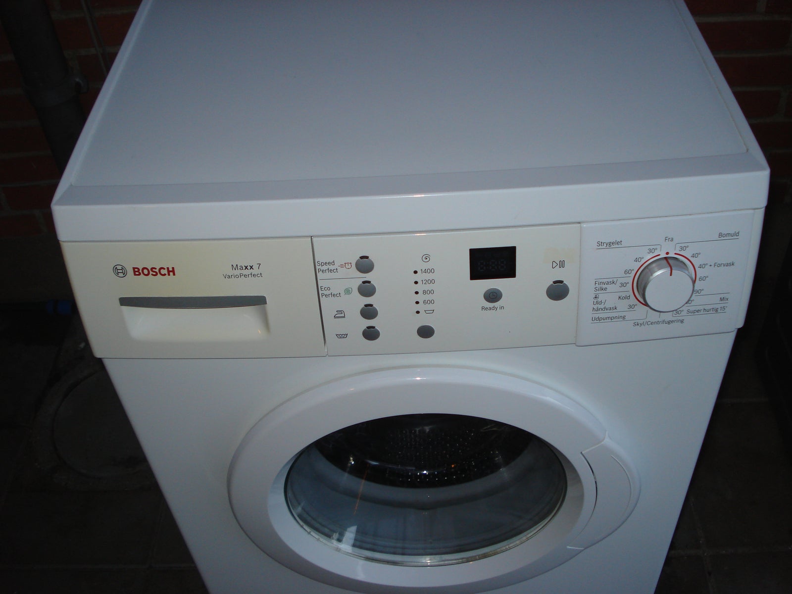 Bosch vaskemaskine, Maxx 7, frontbetjent