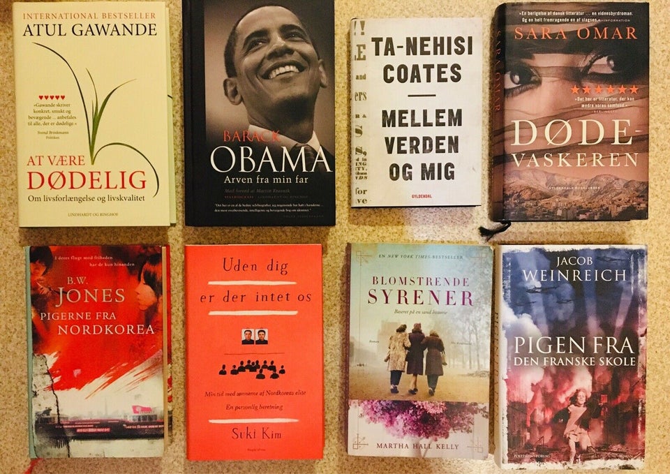 Danske bøger, Blandet, genre: roman
