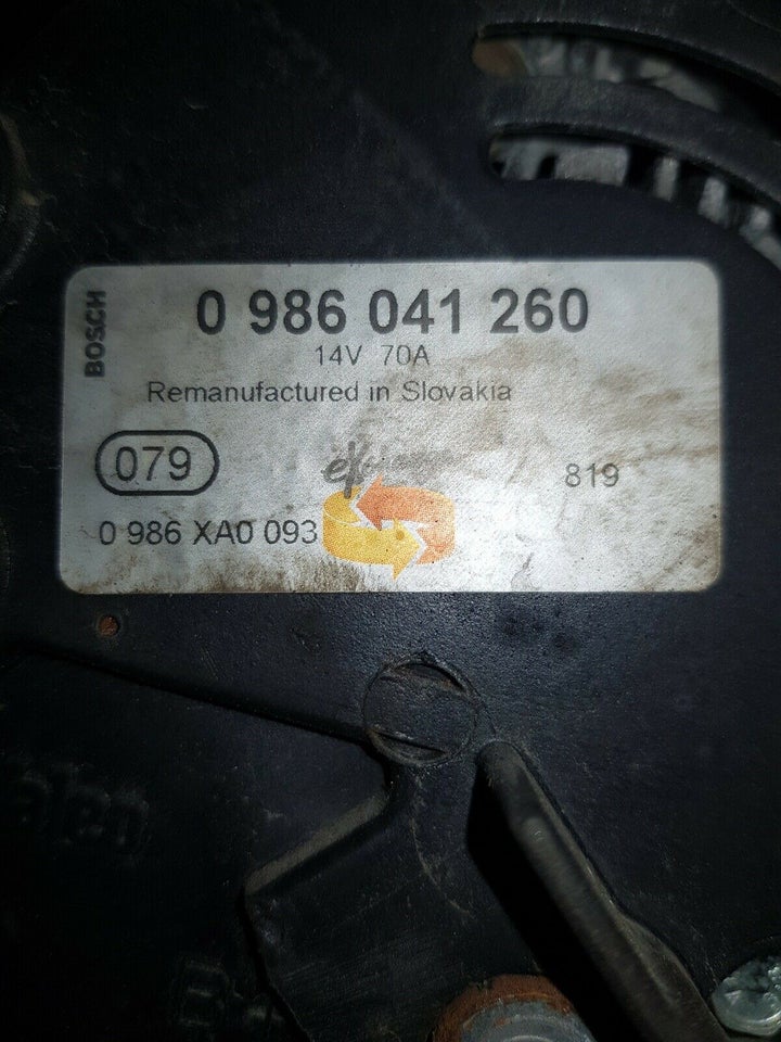 Generator, 0986041260, Opel meriva 1,6 benzin