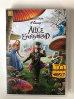 Alice i eventyrland, instruktør Tim Burton, DVD
