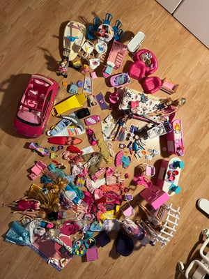 Barbie, Kæmpe Barbie pakke, Mange Barbie, Barbie køkken med en masse tilbehør, barbie stue, Barbie b