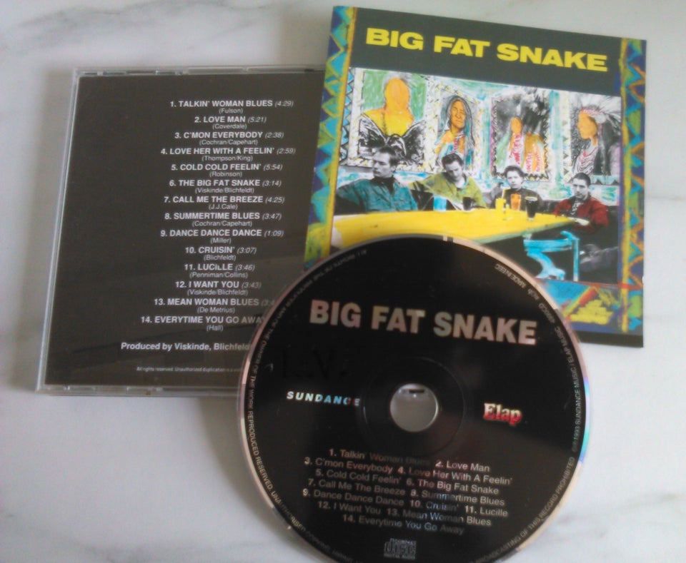 Big Fat Snake: 6 Cd'er Stk. 20 kr. - alle 100 kr., rock