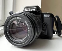 Andet, Nikon F-601 Quartz Date SLR AF m Sigma 70-210 mm, God