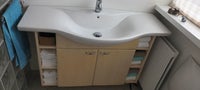 Badeværelsesmøbel med stor håndvask, Dansani