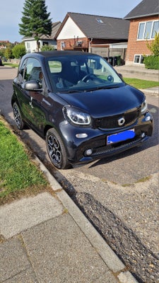 Smart Fortwo, El, aut. 2017, km 54000, sort, aircondition, ABS, airbag, 3-dørs, centrallås, startspæ