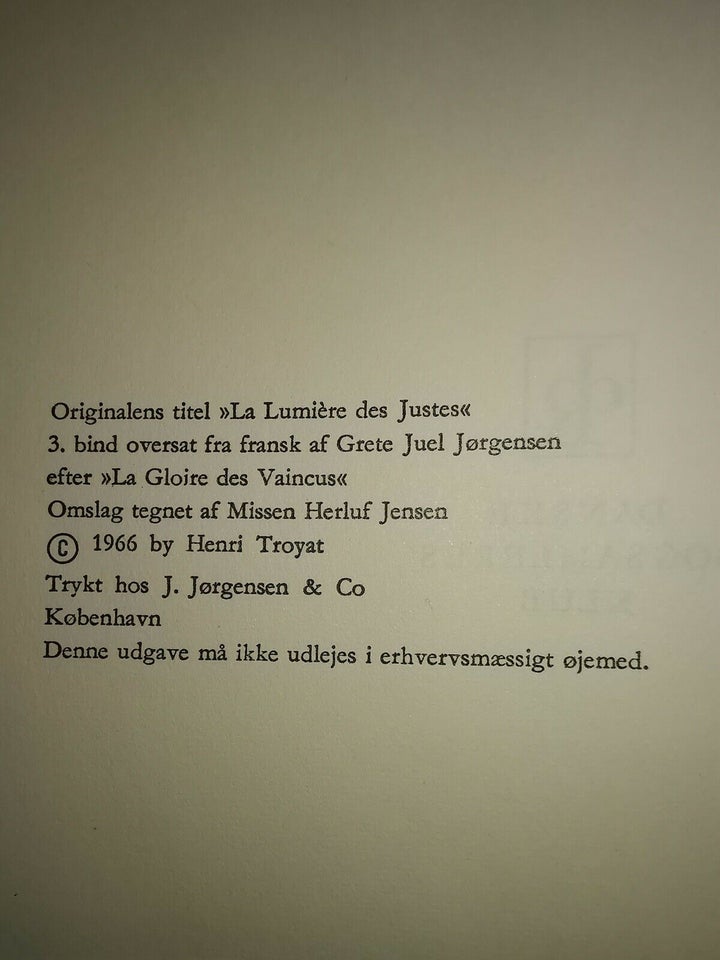 NICOLAS (3. bind af Frihedens pris), Henri Troyat, genre: