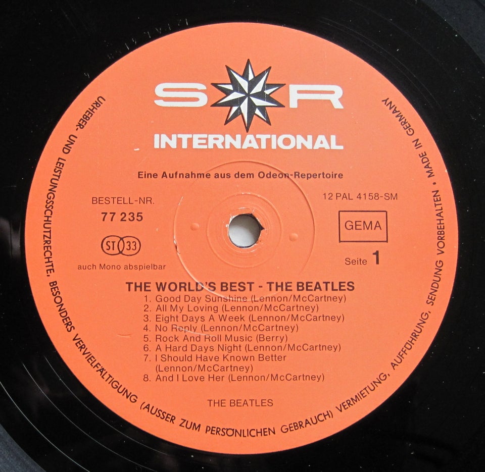 LP, The Beatles, The Worlds Best