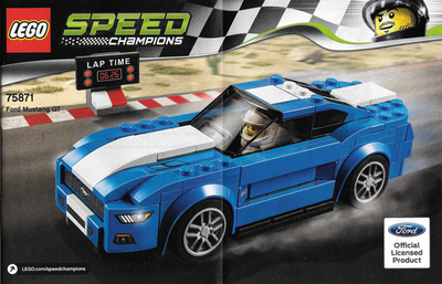 Lego Racers, 75871 Speed Champions Ford Mustang GT
Komplet med byggevejledning, klistermærker, minif