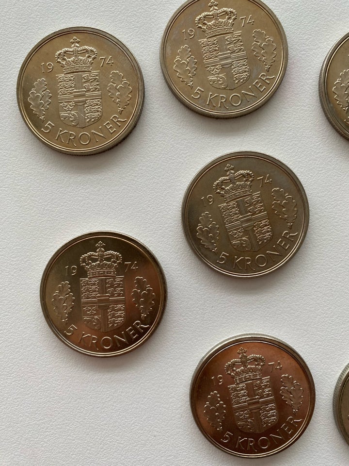 Danmark, mønter, 5 kroner